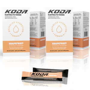 Grapefruit - KODA Electrolyte Powder (20 Stick Pack) - 4 Pack